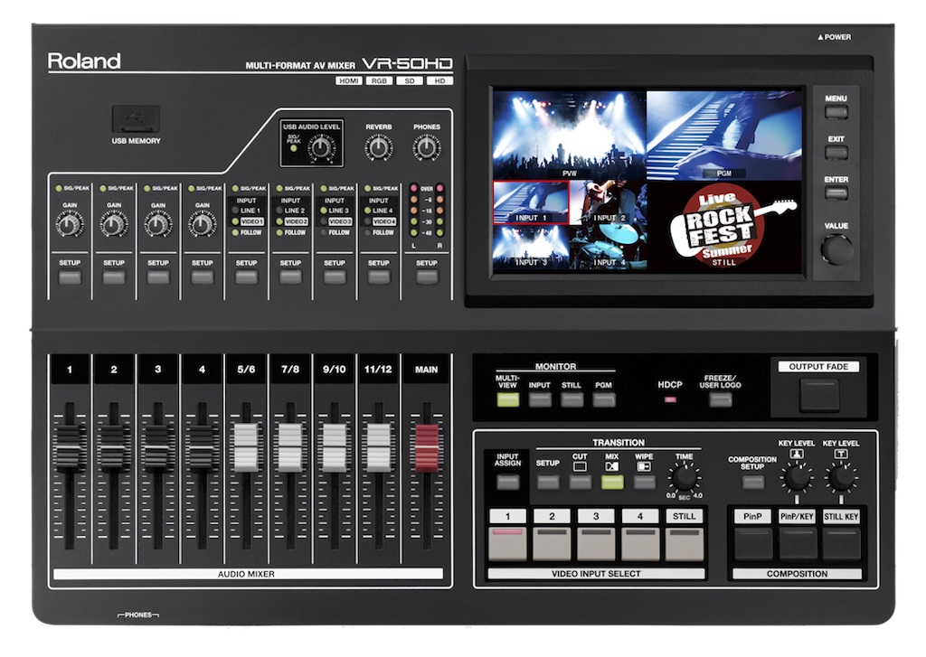 Roland presenta un mezclador audio/vídeo HD Multi-Formato con USB