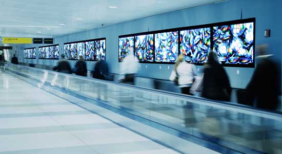 Digital Signage de C-nario en el Aeropuerto JFK