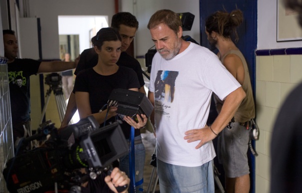 Josecho San Mateo durante el rodaje de Bullying (Foto: Lucía Faraig)
