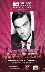 Robbie Williams en Yelmo Cines