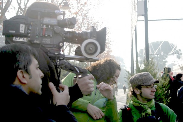 Rodaje de Y,yo también en Madrid