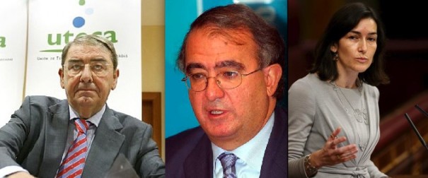 Alejandro Echevarría, Pedro Pérez y Ángeles González-Sinde
