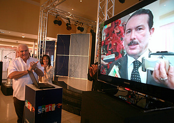 Inauguración de la señal de TDT en Panamá (Foto: Hora Cero)