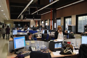 Redacción de TVE en Sant Cugat