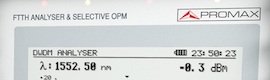 Analizador de espectros óptico (OSA) para el medidor de FTTH Promax Prolite 77