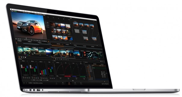 MacBook Pro Retina con DaVinci Resolve