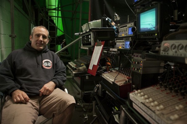 Simon Hayes, en el set de rodaje de 'Los Miserables'