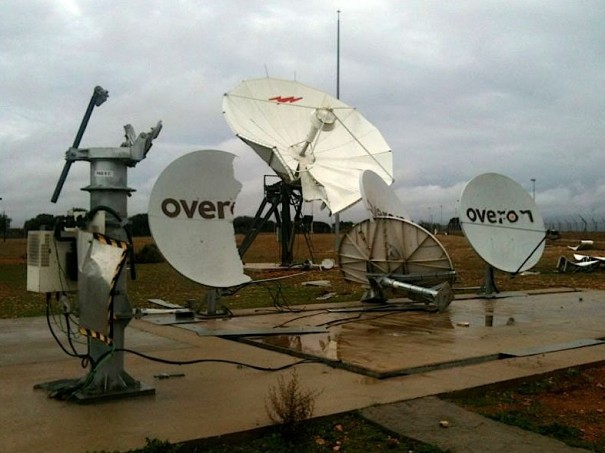 Daños en el Telepuerto de Arganda (Foto: Mediapro)