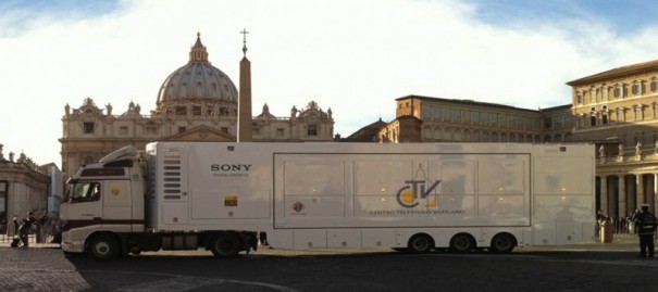 Unidad Móvil CTV en el Vaticano