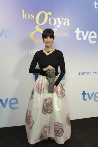 Maribel Verdu en los Goyas 2013 (Foto: TVE)