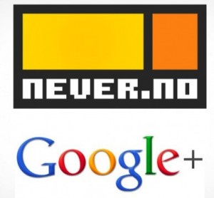 Never.no con Google+