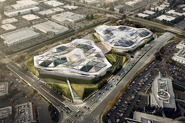 Proyecto sede de Nvidia por el arquitecto Hao Ko