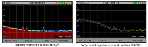 Senal Beacon en Promax HD Ranger+