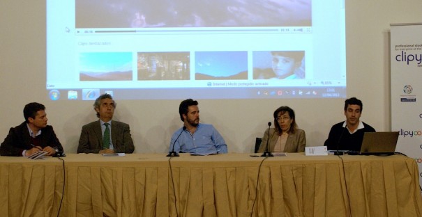 De izquierda a derecha, Gonzalo Salazar – Simpson, Fernando de Garcillán, Aitor Goyenechea, Loles del Campillo y David de Miguel (Foto: ECAM) 