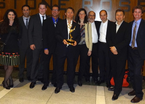 Equipo Riedel Red Bull Statos con el Sport Emmy