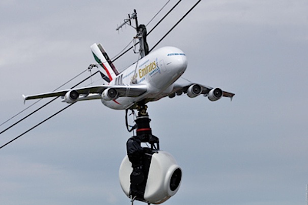 Cablecam de Emirates en Roland Garros