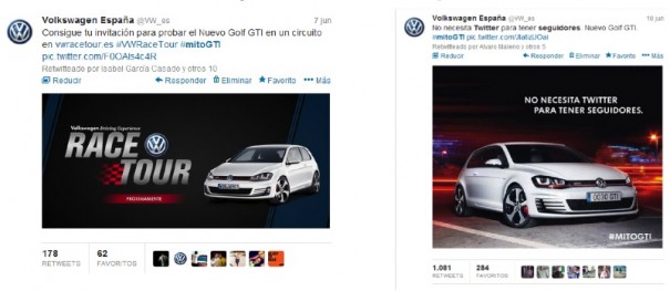 Integración social media y tv con la campaña Golf GTI