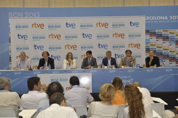 Presentación de los Mundiales de Natación FINA 2013 (Foto: TVE)