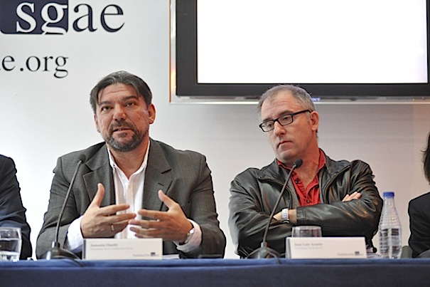 Antonio Onetti, presidente de la Fundación SGAE, y José Luis Acosta, presidente de la SGAE (Foto: SGAE/Luis Camacho) 