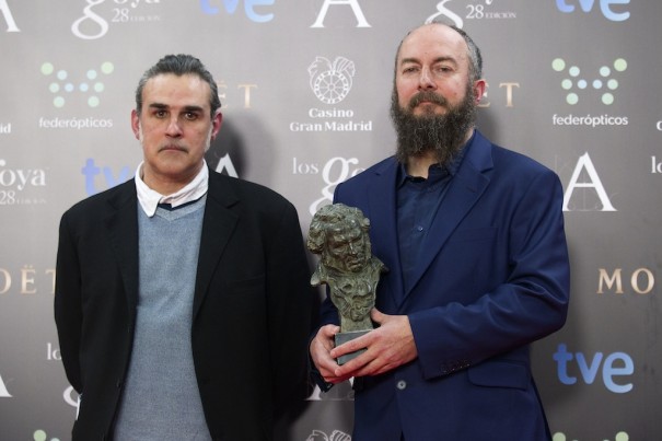 Arturo García 'Biaffra' y José Luis Arrizabalaga 'Arri', Goya 2014 a la mejor dirección artística (Foto: Alberto Ortega)