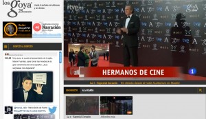 Multipantalla TVE Goyas 2014