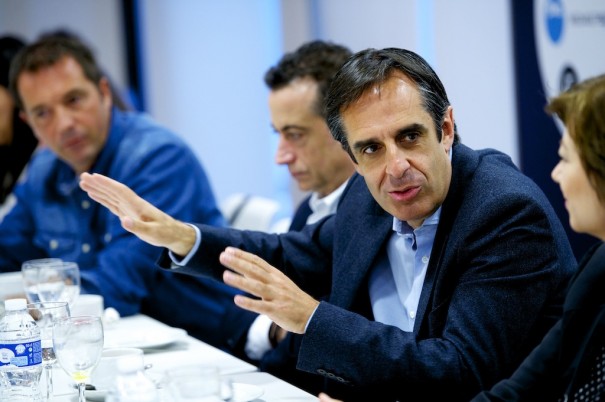 JJ Santos, Manuel Carreño y Juan Pedro Valentin en la presentación de SuperSport (Foto: Juan Naharro Gimenez)