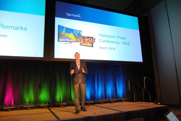 Patrick Harshman, CEO de Harmonic, en NAB 2014