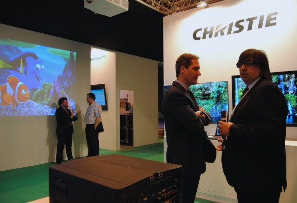 Christie en el stand de Charmex en BIT Broadcast