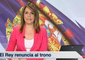 Cobertura de la abdicación del Rey en TVE