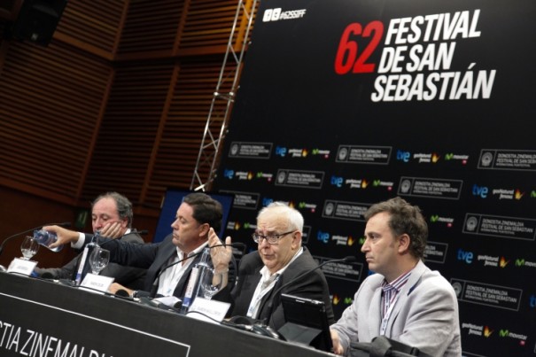 Rueda de prensa de FAPAE en el Festival de San Sebastián (Foto: Gorka Bravo / Festival San Sebastián)