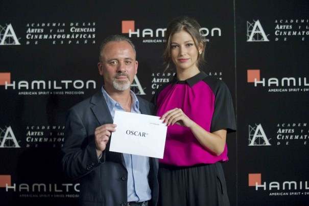 Javier Gutiérres y Úrsula Corberó tras la lectura de las películas preseleccionadas para representar a España en los Oscar(Foto: Alberto Ortega / Academia Cine)