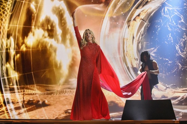 Ensayo de Edurne en Eurovisión 2015 (Foto: TVE)