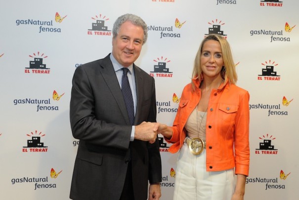 El director general de Comunicación y Gabinete de Presidencia de Gas Natural Fenosa, Jordi Garcia Tabernero, y la consejera delegada de El Terrat, Margarita Cardona
