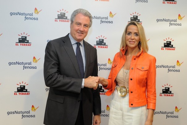 El director general de Comunicación y Gabinete de Presidencia de Gas Natural Fenosa, Jordi Garcia Tabernero, y la consejera delegada de El Terrat, Margarita Cardona