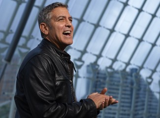George Clooney  en la presentación en Valencia de 'Tomorrowland' (Foto: Manuel Queimadelos Alonso / Getty Images / Disney)