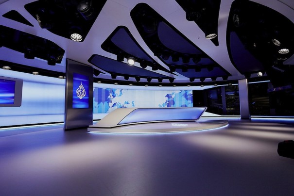 Plató de Al Jazeera con videowall de Eyevis