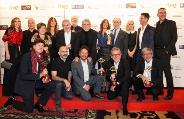 Equipo de 'Isabel' en los Premios Iris (TVE)