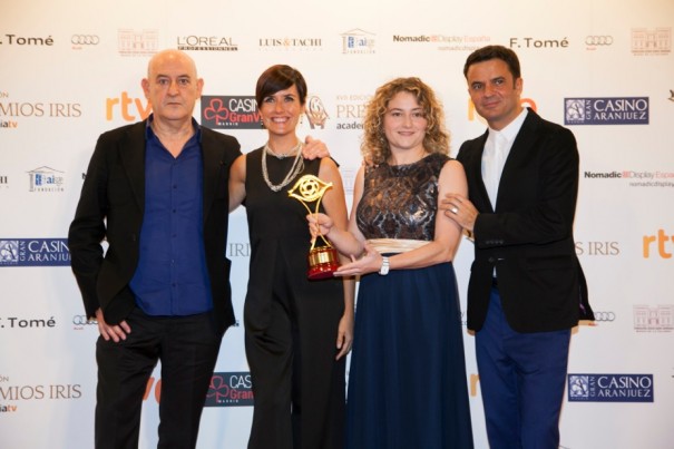 Equipo autopromo 'Parte de tu vida' en los Premios Iris (TVE)