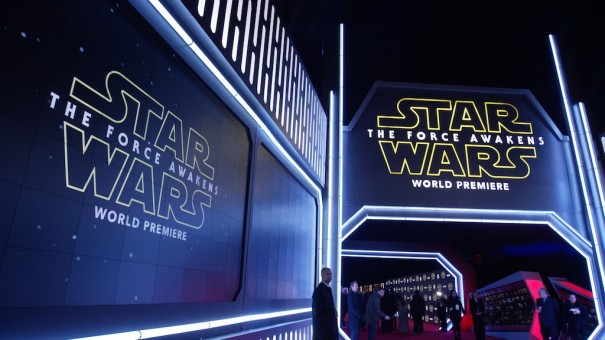 Christie en el estreno de 'Star Wars: El despertar de la Fuerza'