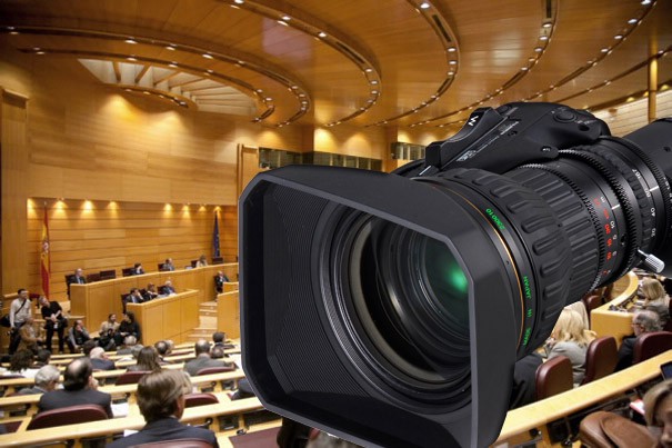 Fujinon ZA22x7.6 en el Senado de España