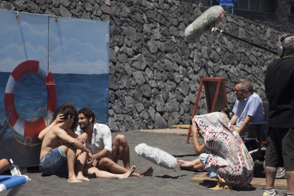 Rodaje de Roberto Pérez Toledo en La Palma Rueda en el Festivalito (Foto: Virginia Park)