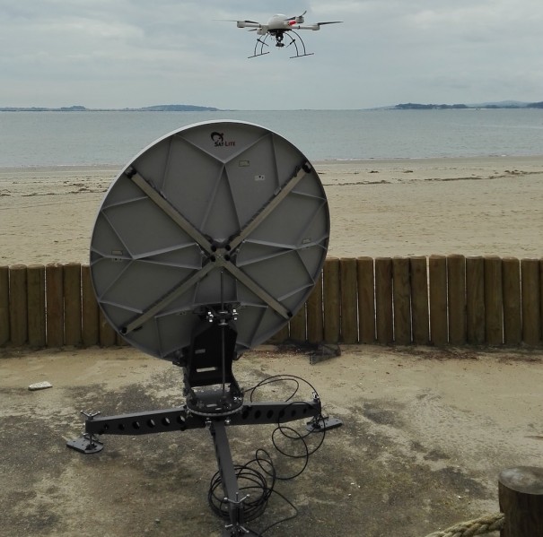 Hispasat, conectividad satelital con drones