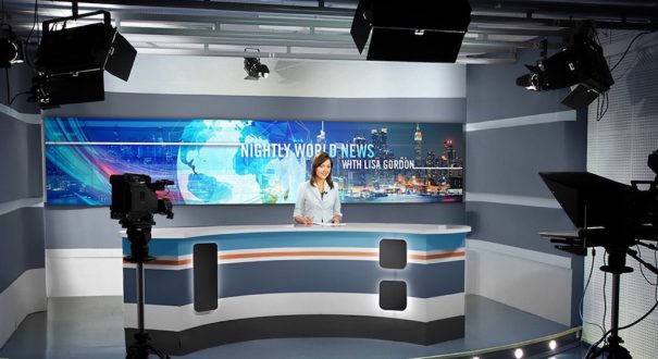 Estudio con videowall Leyard