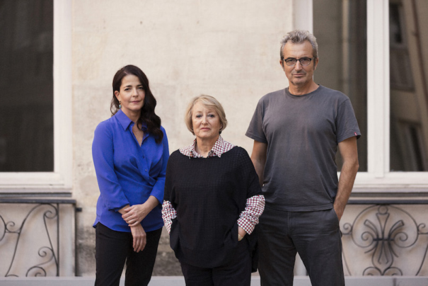 Yvonne Blake, Nora Navas y Mariano Barroso (Foto: Enrique Cidoncha–Cortesía de la Academia de Cine)