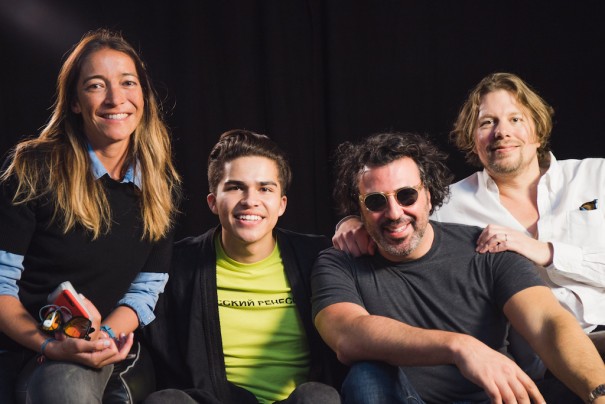 Fabienne Fourquet, Bastian Manintveld, Billy Mann y Alex Aiono