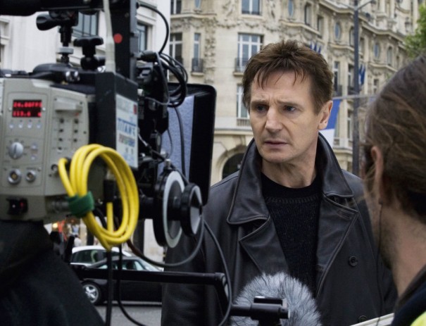 Liam Neeson durante el rodaje de 'Taken 3'