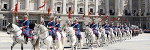 TVE will broadcast the change of guard at the Royal Palace in the first live broadcast in 4K HDR in Spain