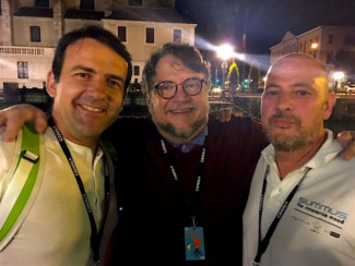 Guillermo del Toro con el equipo de Summus en Annecy 2017