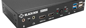 Black Box makes it easy to control two computers with mixed HDMI and DisplayPort video inputs