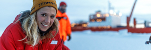 I microfoni Sennheiser catturano l'audio della spedizione MOSAiC sulla calotta glaciale artica